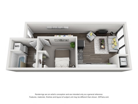 1 bed 1 bath at Brickside Heights Apartments, Millcreek, UT, 84106